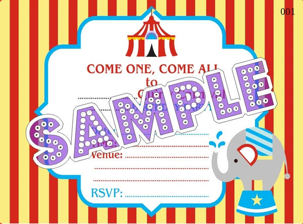 perty Carnival theme Cards (list3626_1) - 24