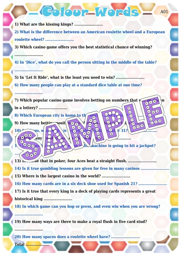 perty Casino theme Paper Games (list1696_1) - 8