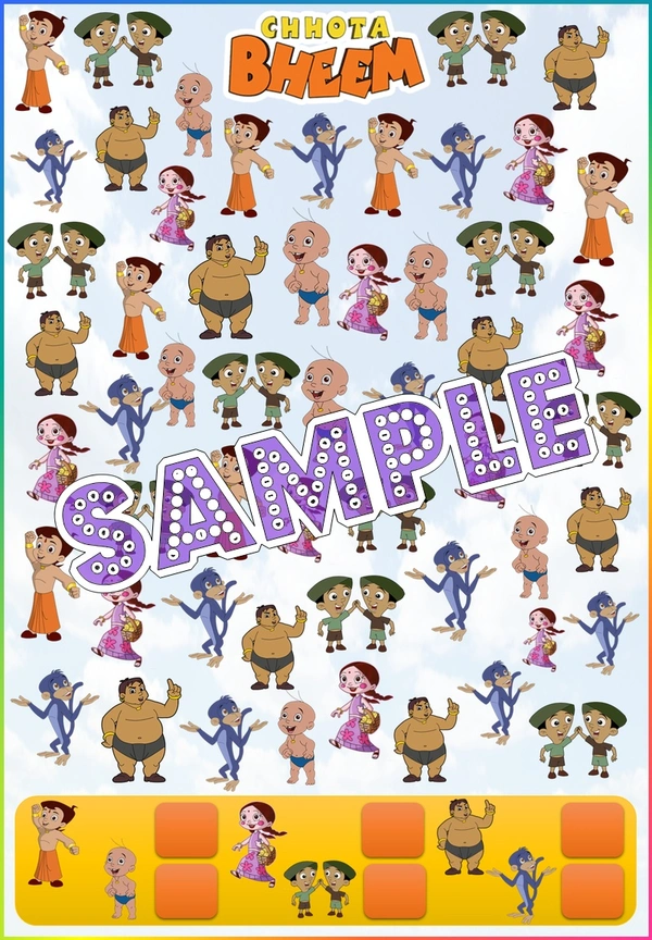 perty Chhota Bheem theme Paper Games (list1602_1) - 4