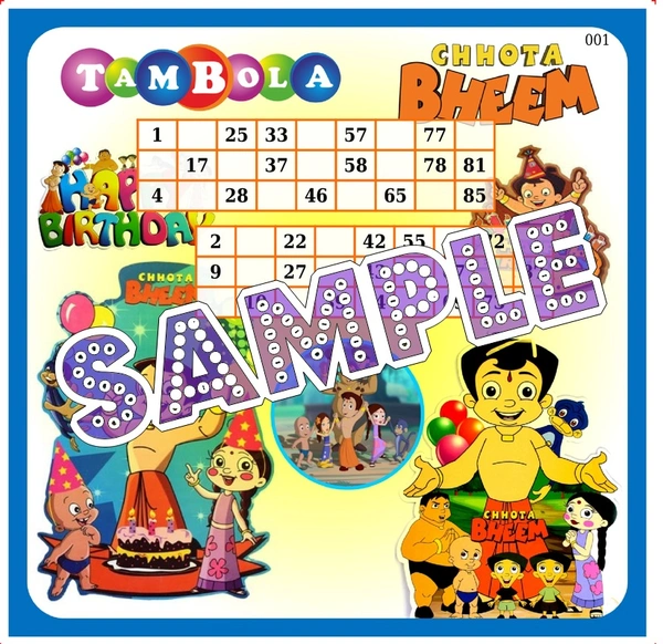 perty Chhota Bheem theme Tambola Housie (list3106_1) - 36