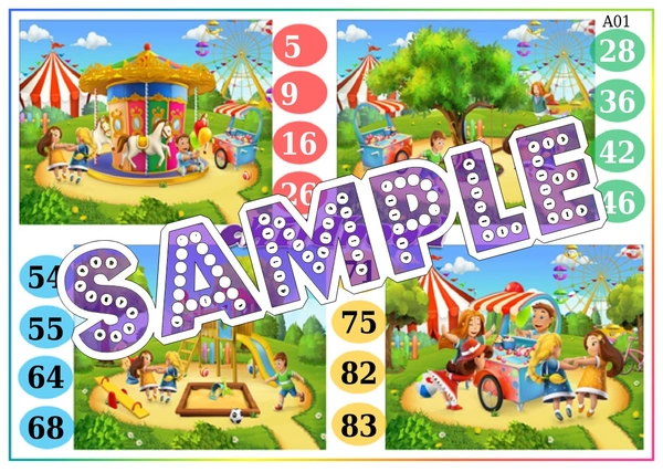 perty Childhood theme Tambola Housie (list2368_1) - 24