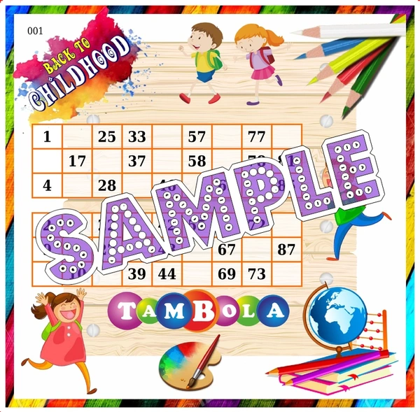 perty Childhood theme Tambola Housie (list3103_1) - 18