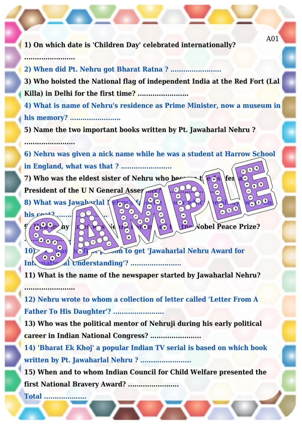 perty Children Day theme Paper Games (list1693_1) - 24