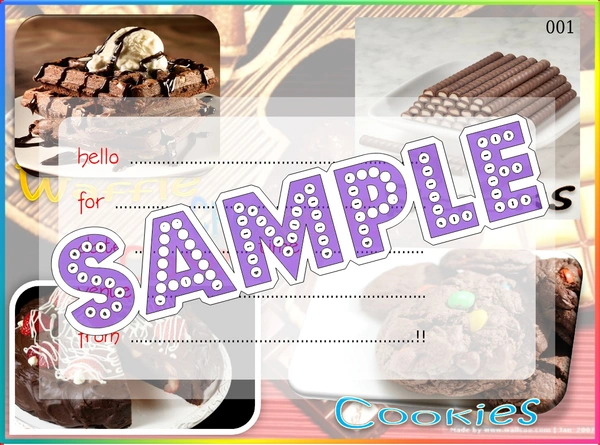 perty Chocolate theme Cards (list3743_1) - 48