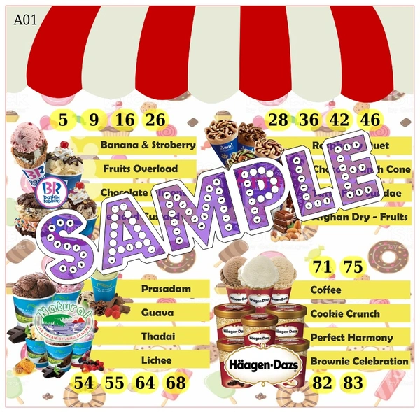 perty Chocolate theme Tambola Housie (list1345_1) - 18