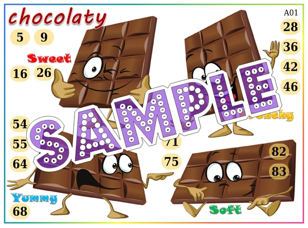 perty Chocolate theme Tambola Housie (list2232_1) - 24
