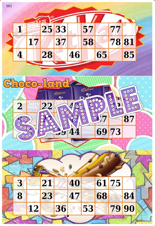 perty Chocolate theme Tambola Housie (list2608_1) - 24