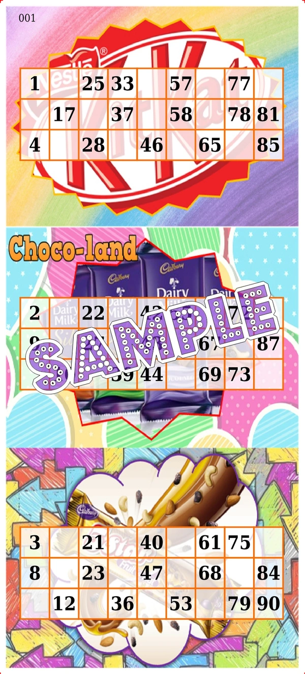 perty Chocolate theme Tambola Housie (list2608_2) - 12