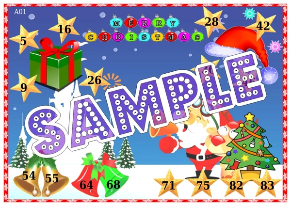perty Christmas theme Tambola Housie (list152_3) - 16