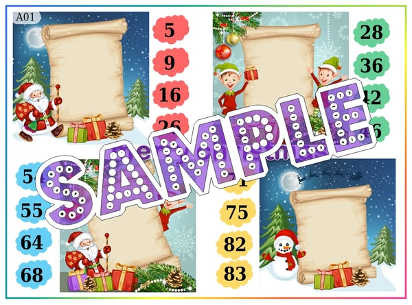 perty Christmas theme Tambola Housie (list2234_1) - 48