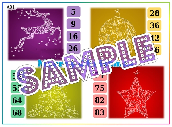 perty Christmas theme Tambola Housie (list2235_1) - 48