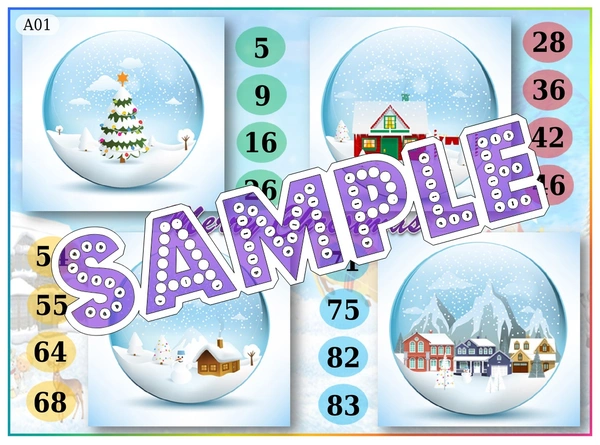 perty Christmas theme Tambola Housie (list2239_1) - 24