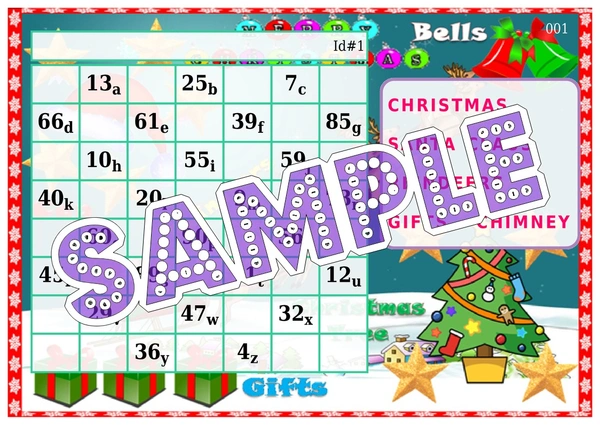 perty Christmas theme Tambola Housie (list2517_1) - 24