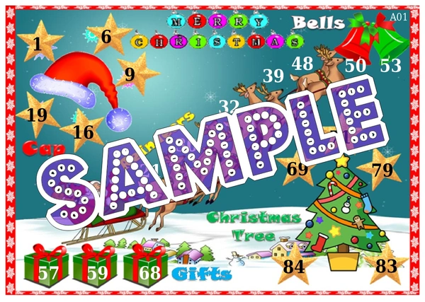 perty Christmas theme Tambola Housie (list658_2) - 24