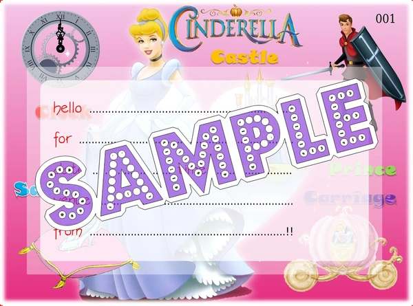perty Cinderella theme Cards (list3748_1) - 24