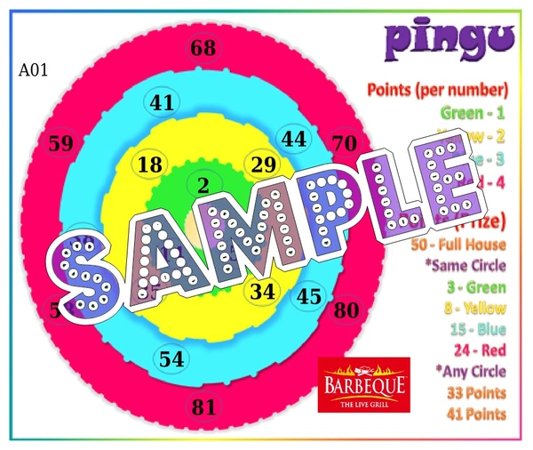 perty Circles theme Tambola Housie (list364_2) - 24