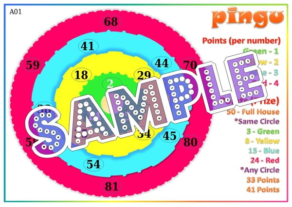 perty Circles theme Tambola Housie (list364_3) - 24