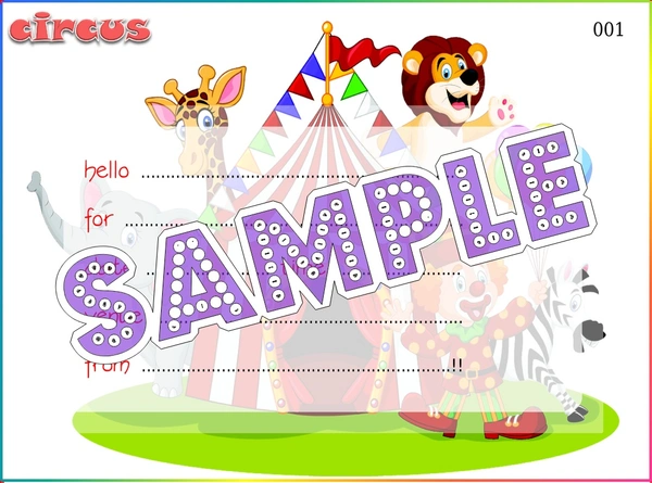 perty Circus theme Cards (list3749_1) - 24