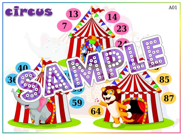 perty Circus theme Tambola Housie (list2244_1) - 24