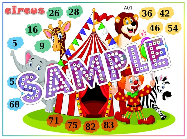 perty Circus theme Tambola Housie (list2245_1) - 24