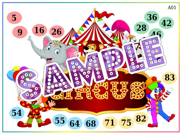 perty Circus theme Tambola Housie (list2246_1) - 24