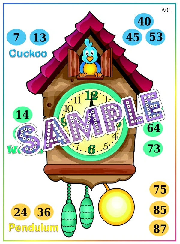 perty Clock theme Tambola Housie (list2250_1) - 48