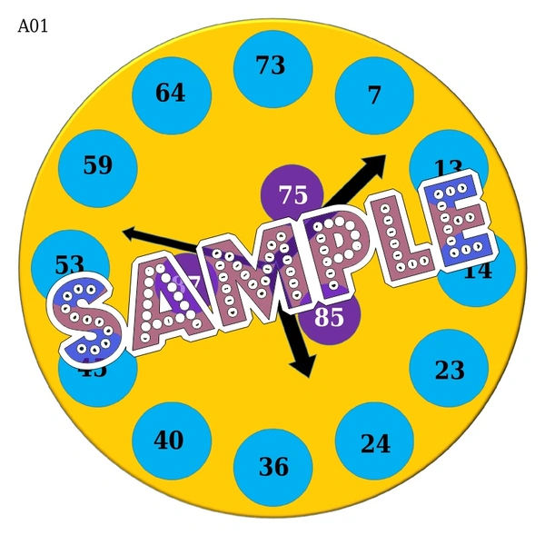 perty Clock theme Tambola Housie (list2979_1) - 12