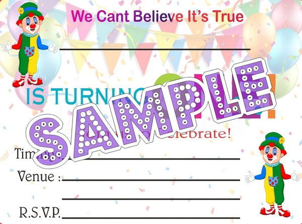 perty Clown theme Cards (list3453_1) - 16