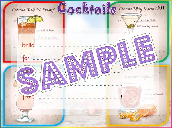 perty Cocktail theme Cards (list3753_1) - 48