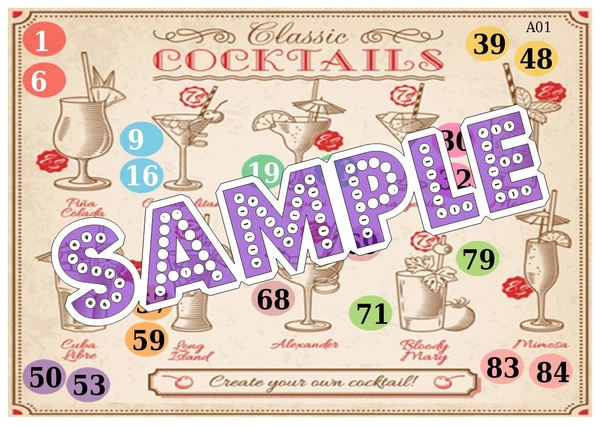 perty Cocktail theme Tambola Housie (list2252_1) - 16
