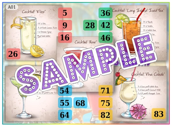 perty Cocktail theme Tambola Housie (list2253_1) - 24