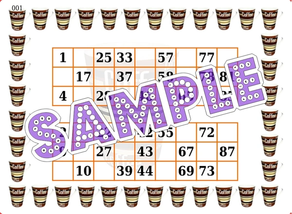 perty Coffee theme Tambola Housie (list1099_1) - 48