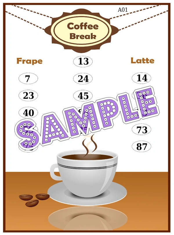 perty Coffee theme Tambola Housie (list1353_1) - 48