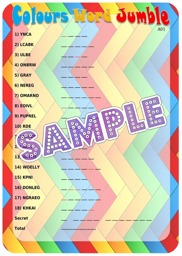 perty Colors theme Paper Games (list1568_1) - 8