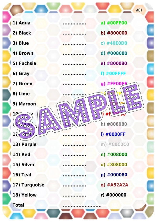 perty Colors theme Paper Games (list1757_1) - 24