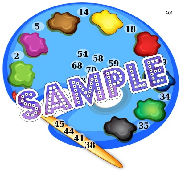perty Colors theme Tambola Housie (list1108_1) - 36