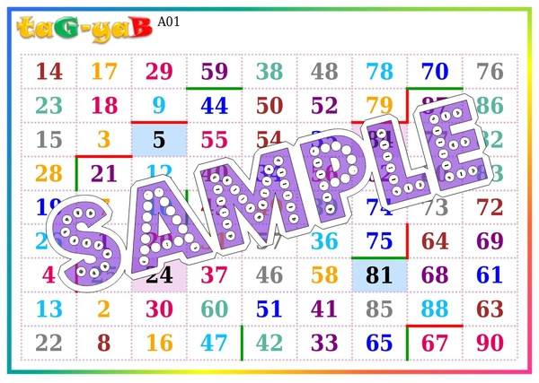 perty Colors theme Tambola Housie (list610_1) - 24