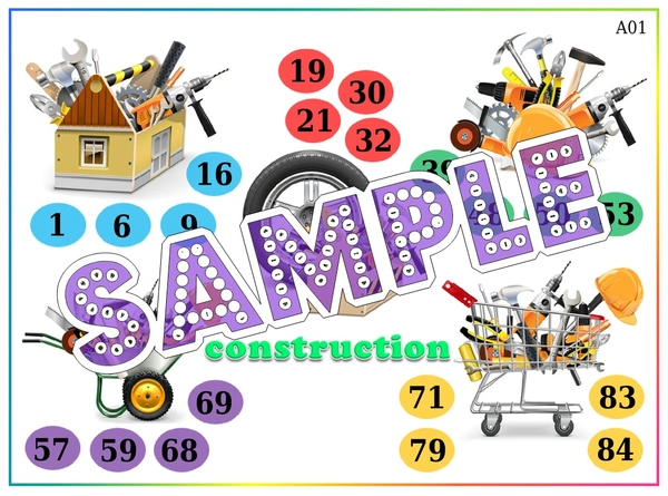 perty Construction theme Tambola Housie (list2258_1) - 48