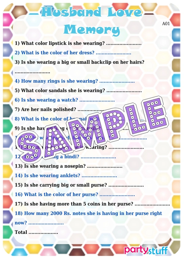 perty Couple theme Paper Games (list1672_1) - 8