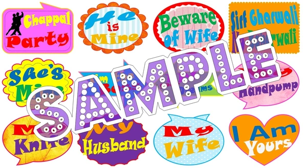 perty Couple theme Props (list1810) - 8.9 x 5.9