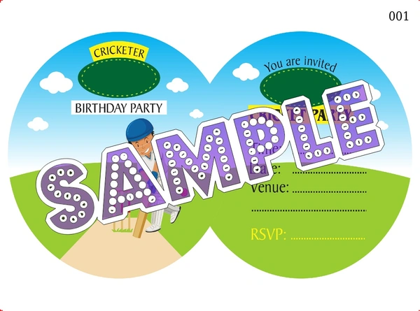 perty Cricket theme Cards (list3660_1) - 24