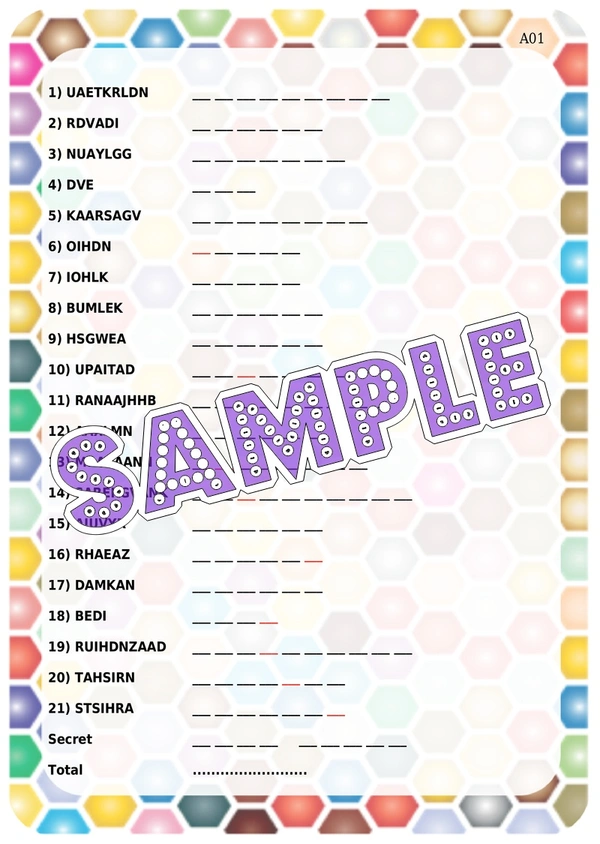 perty Cricket theme Paper Games (list1732_1) - 24