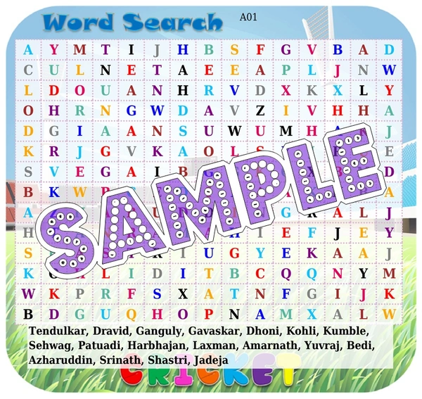 perty Cricket theme Paper Games (list1733_1) - 12