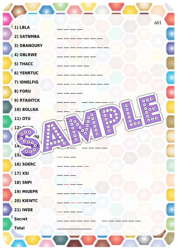 perty Cricket theme Paper Games (list1738_1) - 12