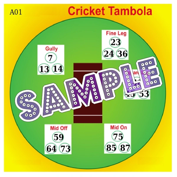 perty Cricket theme Tambola Housie (list126_2) - 30