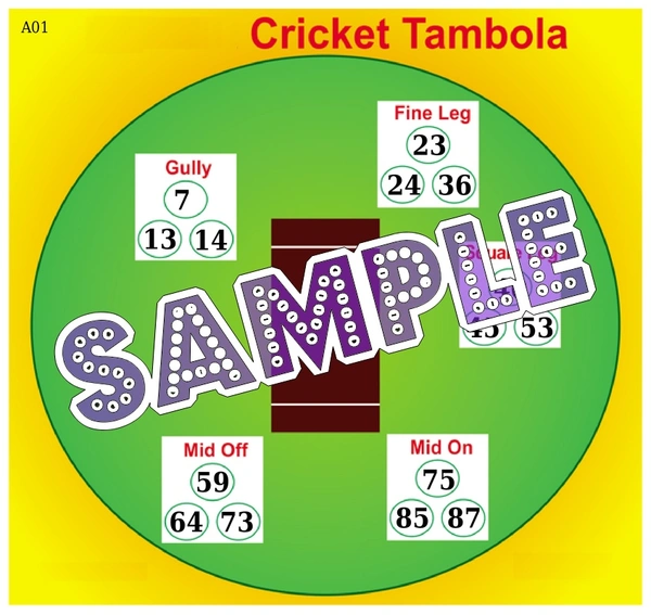 perty Cricket theme Tambola Housie (list126_4) - 36