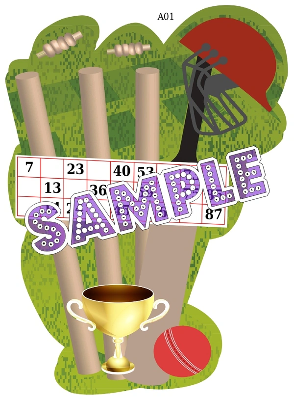 perty Cricket theme Tambola Housie (list3063_1) - 48