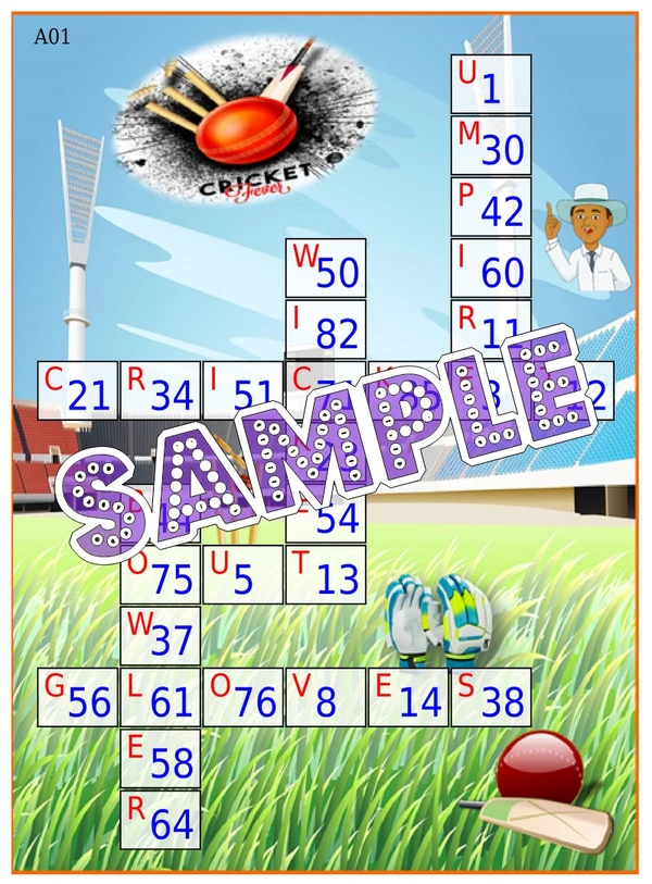 perty Cricket theme Tambola Housie (list3249_1) - 48