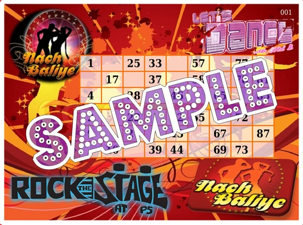 perty Dance theme Tambola Housie (list1243_1) - 16