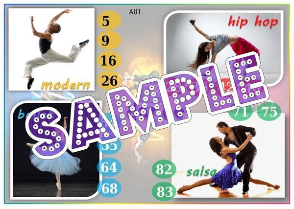 perty Dance theme Tambola Housie (list2345_1) - 48